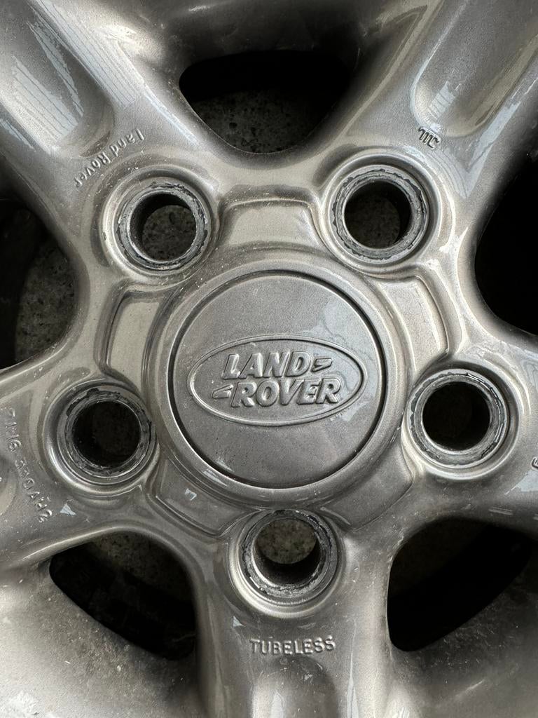 4 Velgen en banden van Land Rover, Goodyear Wrangler., Auto-onderdelen, Ophalen, Nieuw, Band(en)