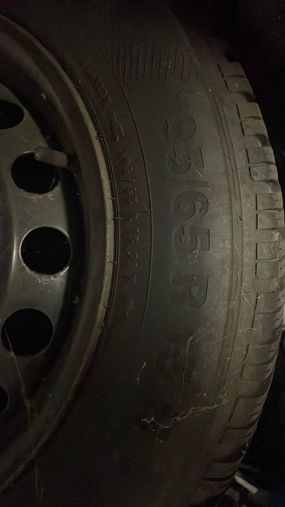 Stalen velgen 5 x 114.3 continental winterband 195/65/15, Auto-onderdelen