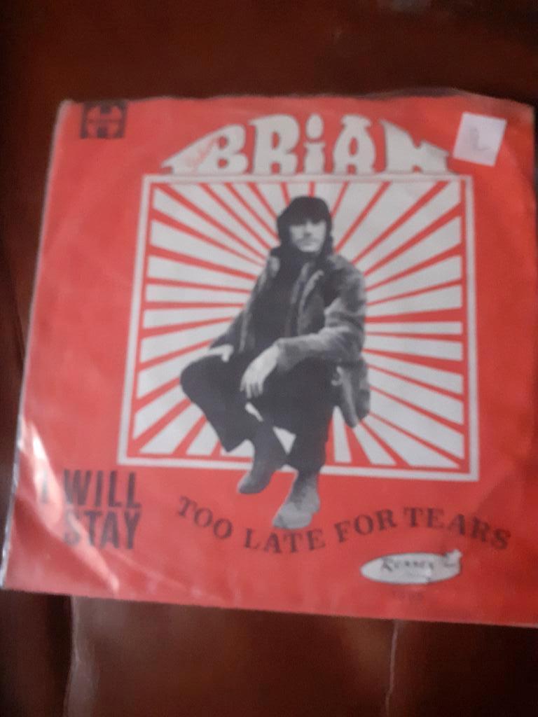 45T Brian : Too late for tears (Belpop), Cd's en Dvd's, Ophalen of Verzenden