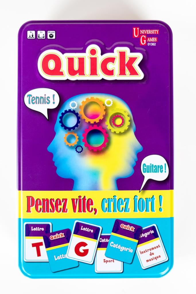 Quick, 1 ou 2 joueurs, Enlèvement ou Envoi, Utilisé, University Games