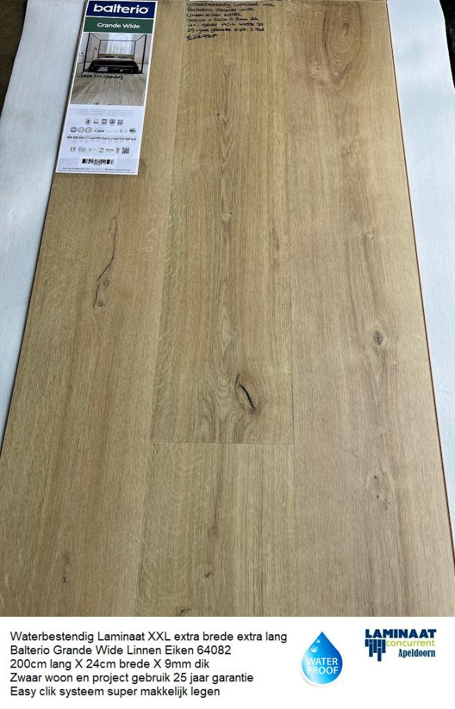 Waterbestendig Laminaat Linnen Eiken 64082 Top kwaliteit, Neuf, Aggloméré, Enlèvement ou Envoi, Beige