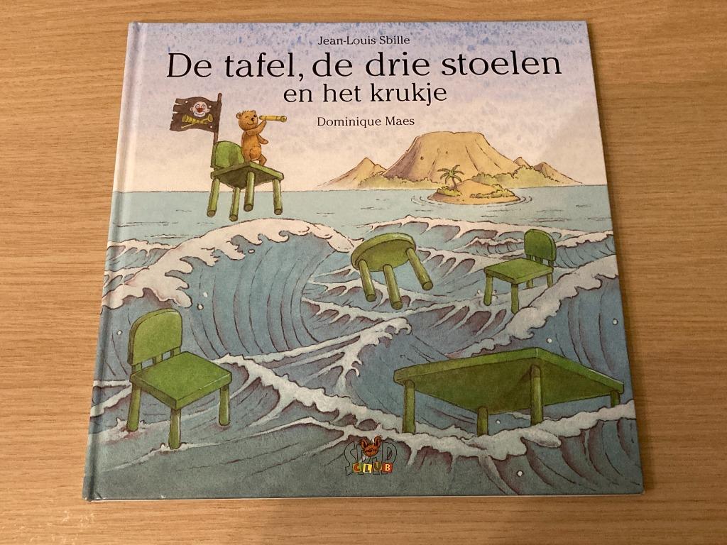 Prentenboek - De tafel, de drie stoelen en het krukje, Ophalen of Verzenden, Gelezen, Jean_Louis Sbille, Sprookjes