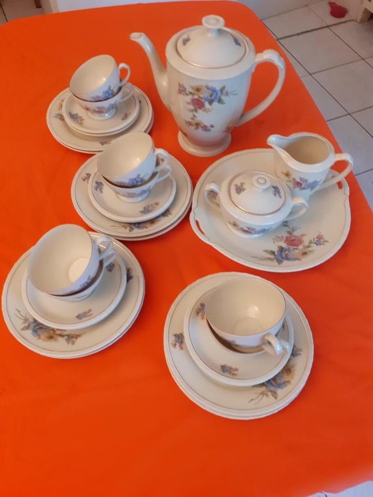 Schönwald koffieservies, compleet., Antiek en Kunst, Antiek | Servies compleet, Ophalen of Verzenden