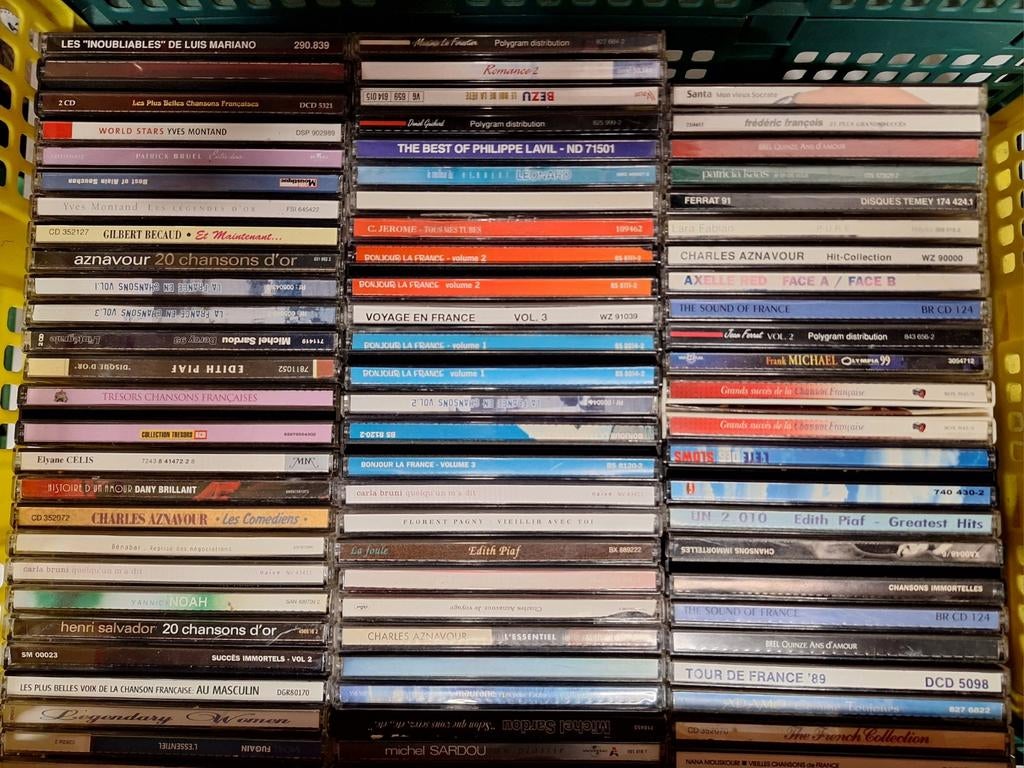 Lot 80 x Cd's - Chanson Française, Enlèvement ou Envoi, Utilisé