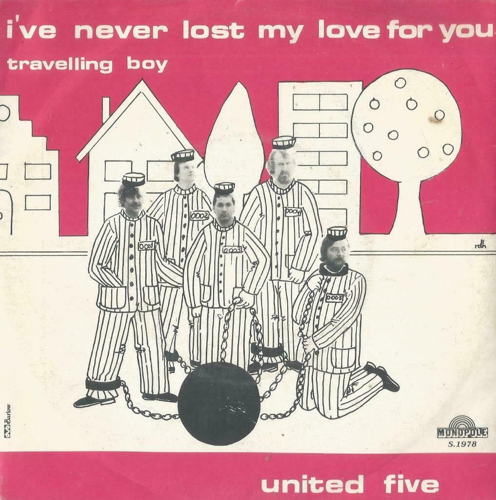 United Five – I’ve never lost my love for you – Single, Enlèvement ou Envoi, Utilisé, Pop