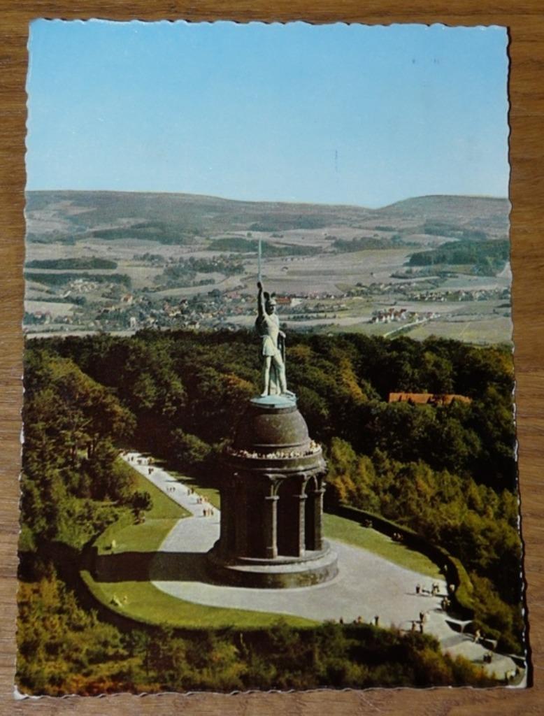 Postkaart Cekade (Det 524 62/50), Hermannsdenkmal, jaren'60., Verzamelen, Ophalen of Verzenden, 1960 tot 1980, Ongelopen, Duitsland