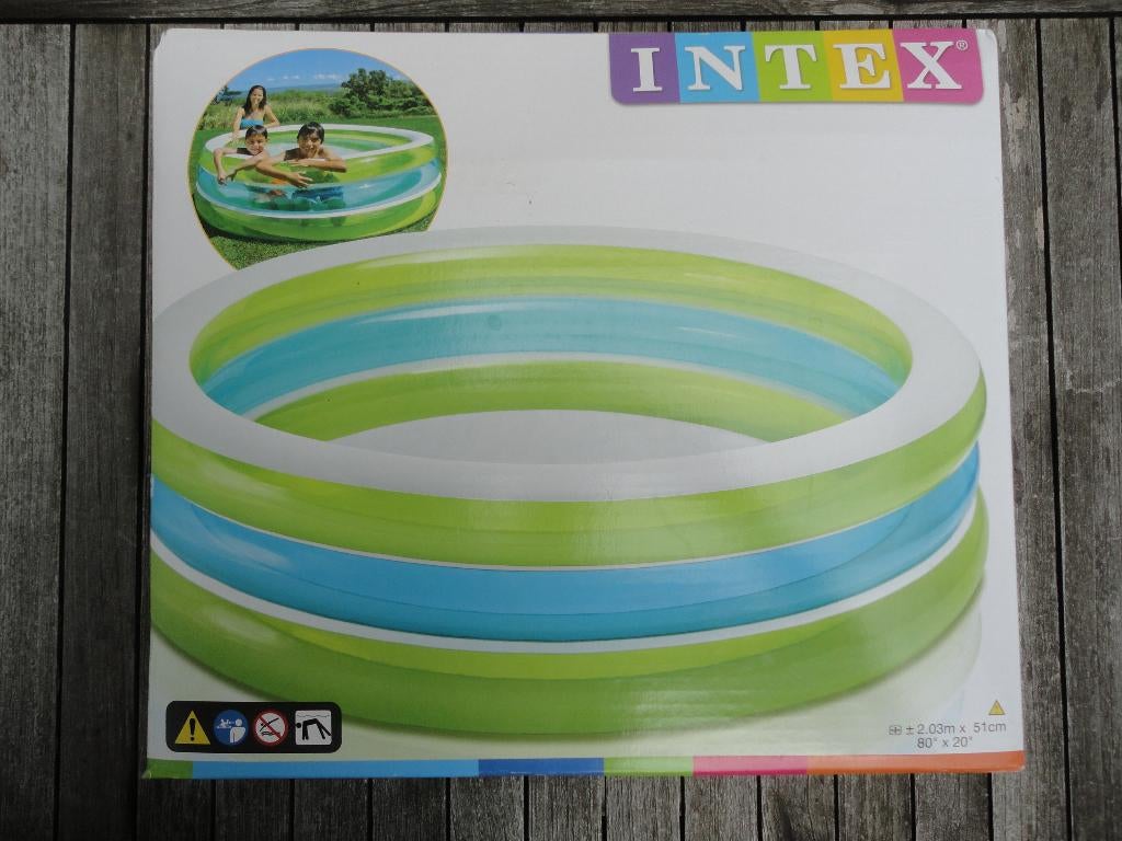 Zwembad (Opblaasbaar) Intex, Ophalen, Opblaaszwembad, Rond, Nieuw