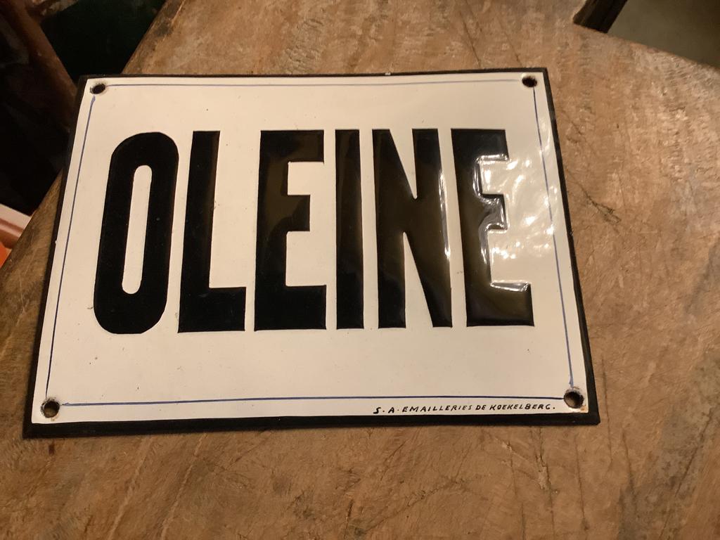 Uniek emaille bord !, Ophalen