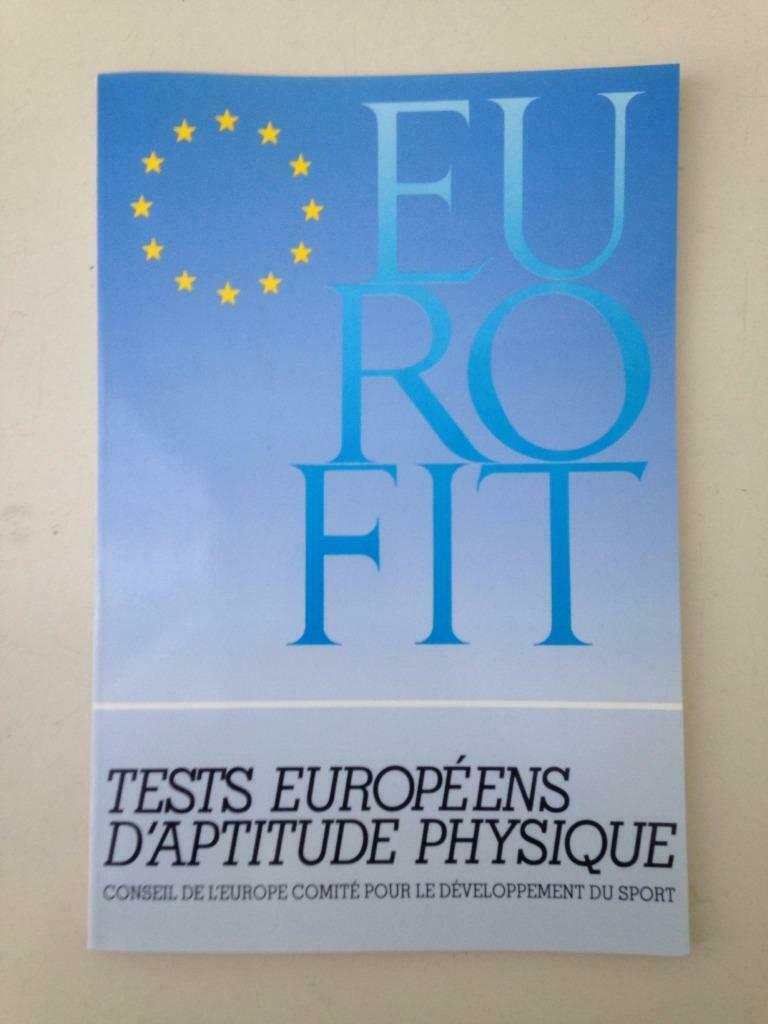 Eurofit , Tests Européens d'Apptitude Physique, Livres, Enlèvement ou Envoi, Utilisé
