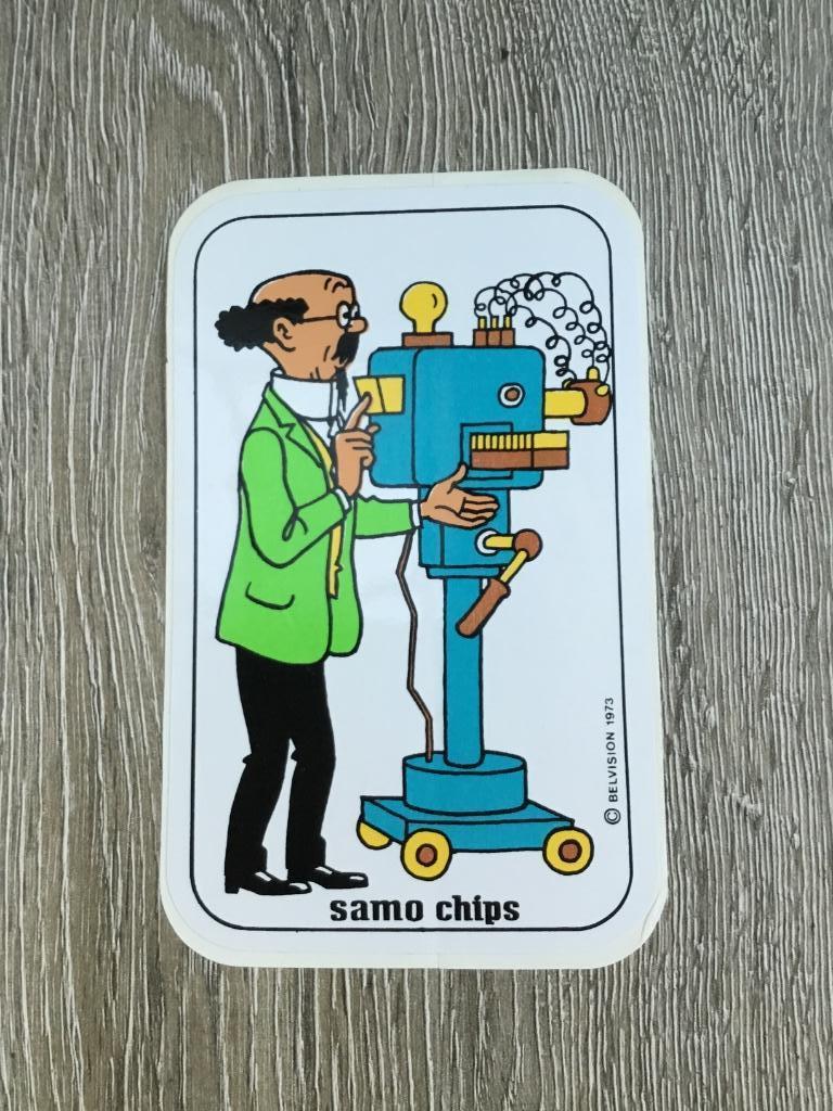 Kuifje sticker Samo Chips 2, Envoi, Bande dessinée ou Dessin animé