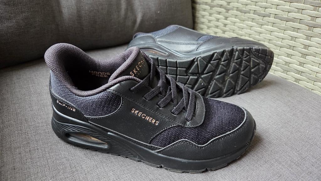 Skechers Sneakers SLIP-INS - Uno - dames 38 zwart, Skechers, Zwart, Ophalen of Verzenden, Zo goed als nieuw
