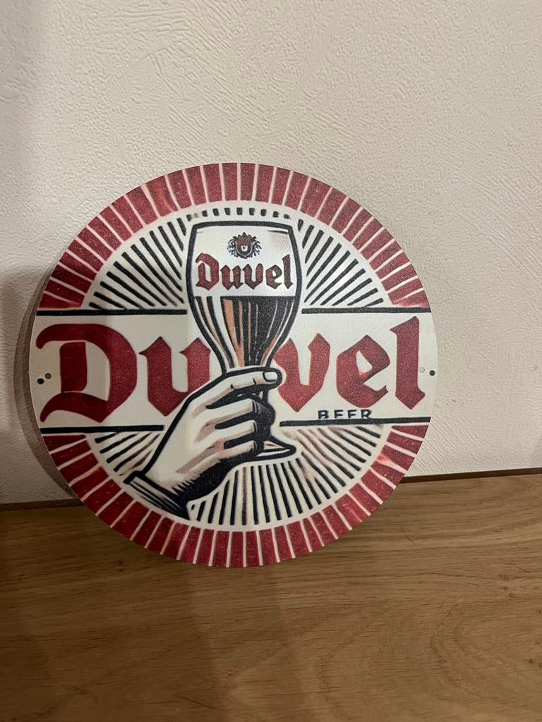 Plaque métallique duvel, Maison & Meubles, Enlèvement ou Envoi, Comme neuf
