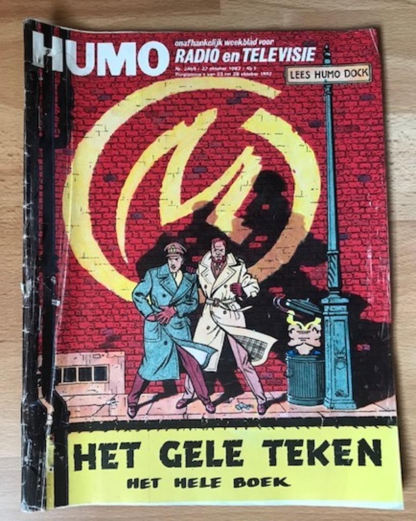 HUMO BLAKE EN MORTIMER HET GELE TEKEN JACOBS, Enlèvement ou Envoi, Une BD, Utilisé, E.P Jacobs