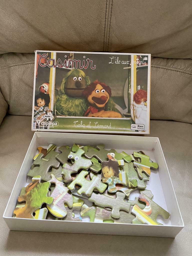 Ancien puzzle l île aux enfants Toba et Léonard 1970 rare