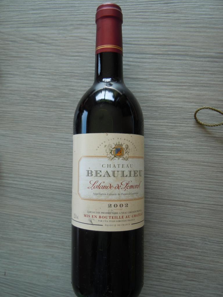 chateau Beaulieu 2002 lalande de pomerol, Ophalen of Verzenden