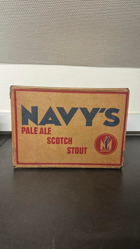 Oude navy’s pale ale scotch stout bierdoos, Verzamelen, Ophalen of Verzenden, Zo goed als nieuw