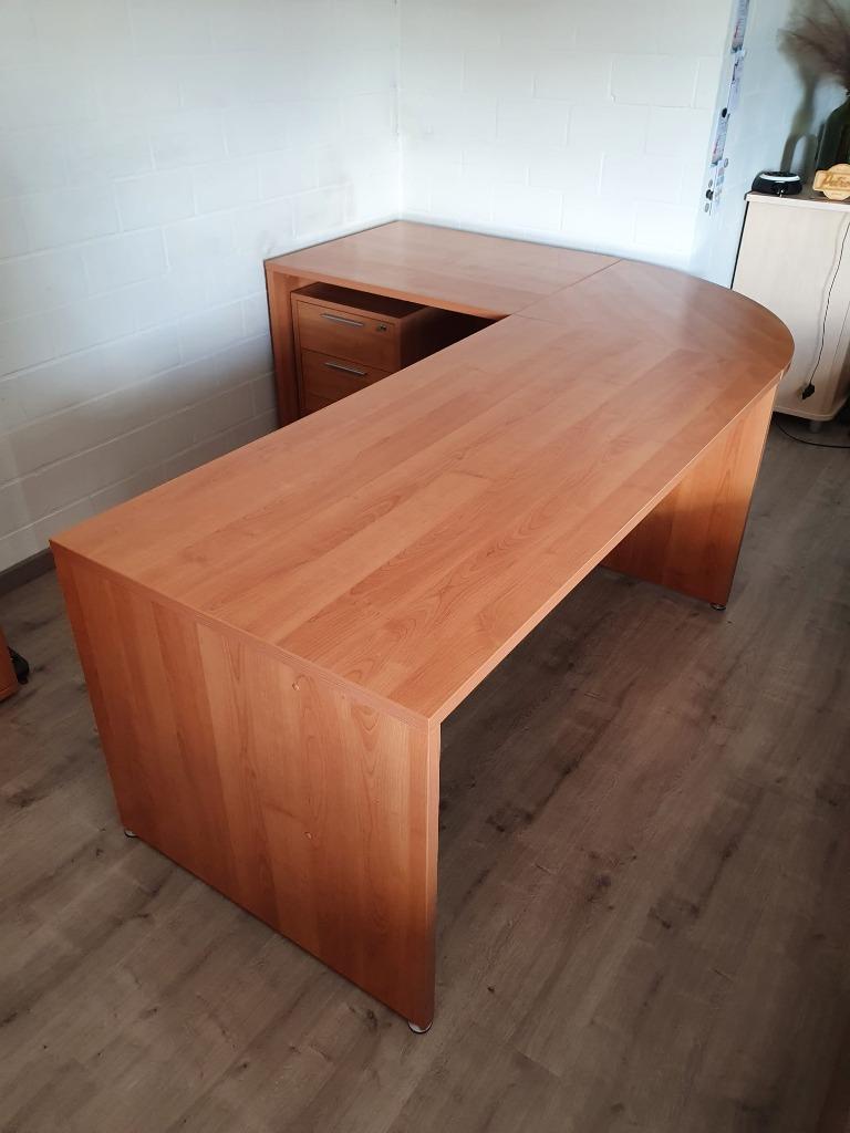 Grote kwalitatieve bureau incl kasten., Enlèvement, Comme neuf
