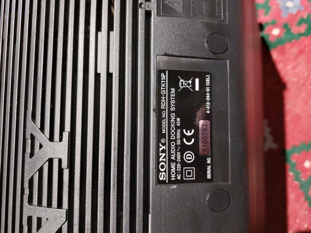 Sony home audio docking system Rdh-gtk11ip, Audio, Tv en Foto, Ophalen, Zo goed als nieuw