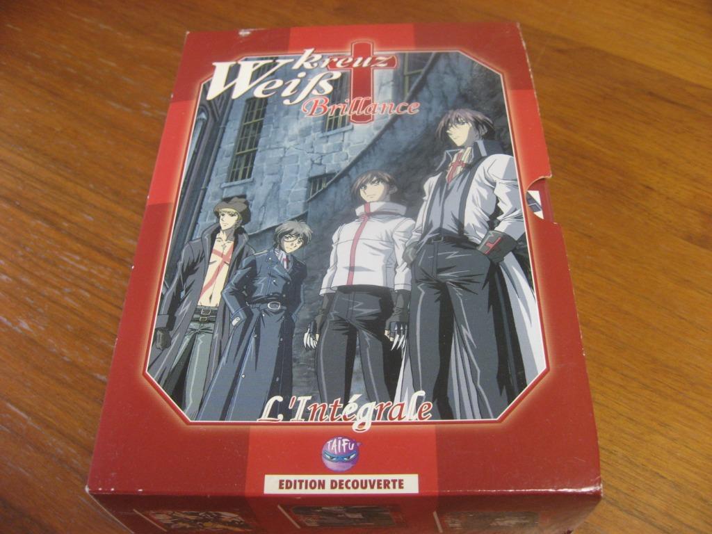 kreuz weiss brillance l'integrale 3 dvds coffret manga, Ophalen of Verzenden, Zo goed als nieuw, Anime (Japans), Tekenfilm