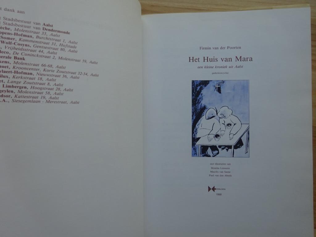 Het Huis van Mara, van der Poorten, + grafieken, Design graphique, Enlèvement ou Envoi, Firmin van der Poorten, Comme neuf