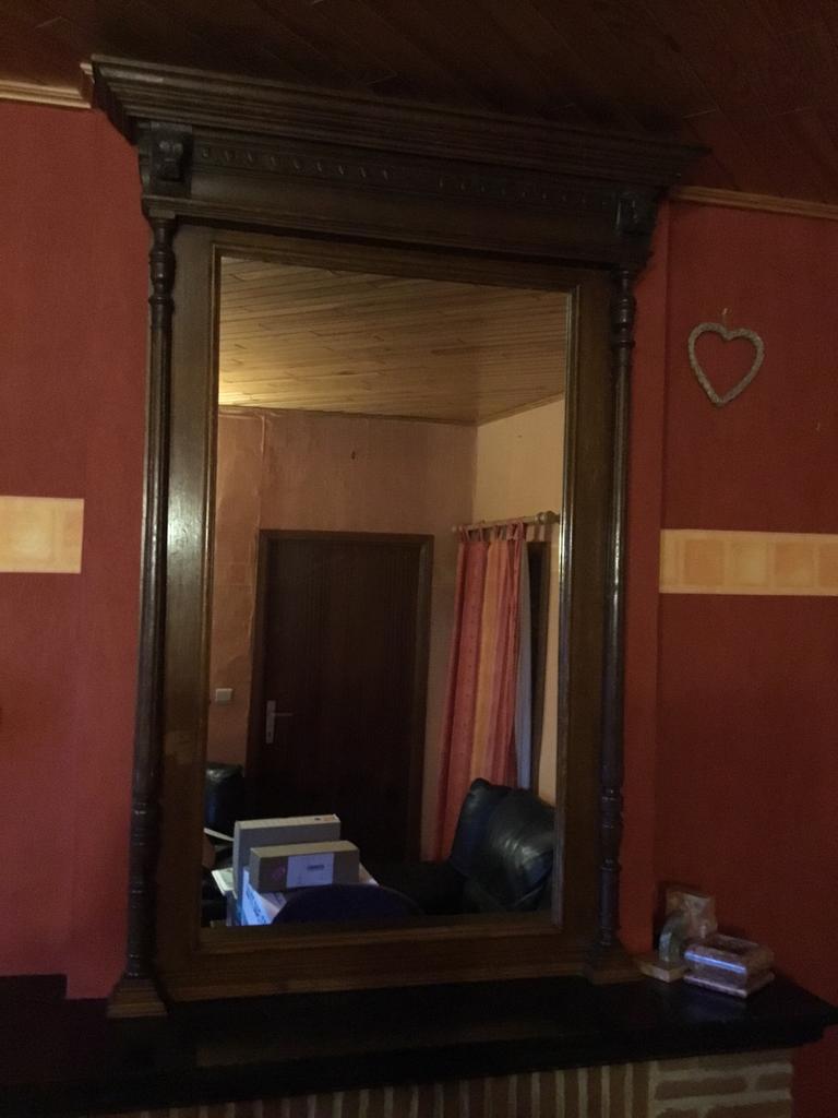 Miroir (tête de lion), Antiquités & Art, Antiquités | Miroirs, Enlèvement, Rectangulaire, 100 à 150 cm, 100 à 150 cm