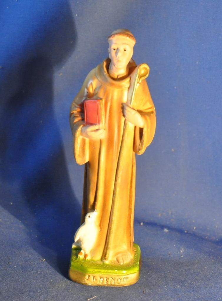 statue religieuse en platre saint benoit, Enlèvement ou Envoi