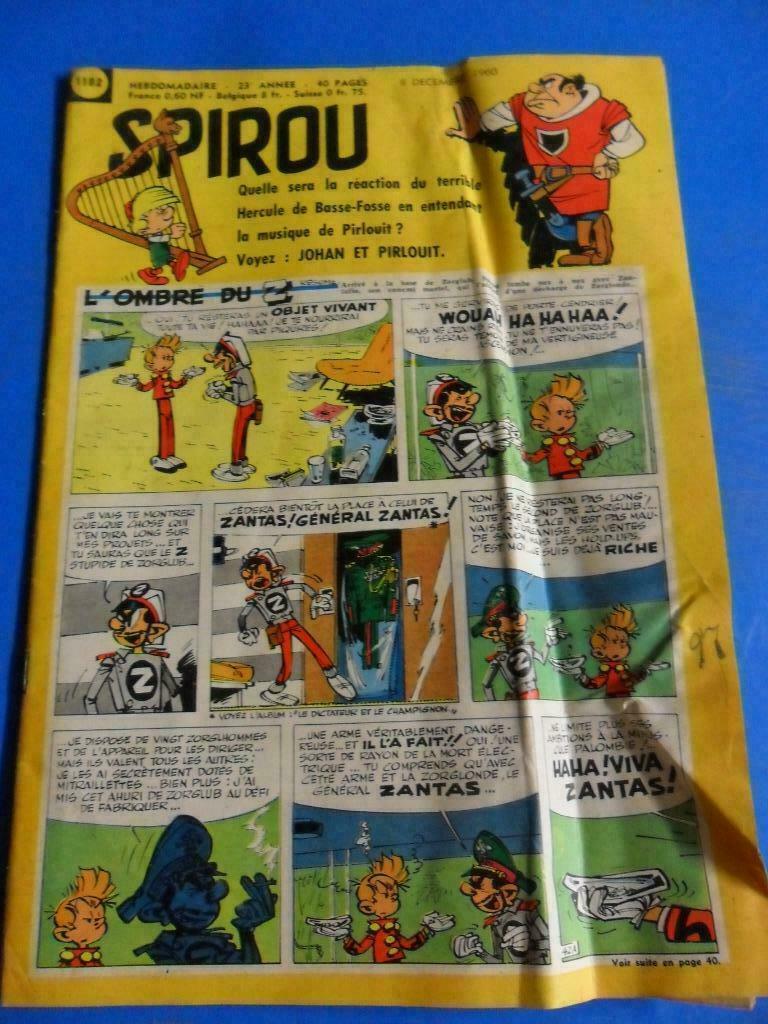 Spirou Hebdomadaire - 8 Décembre 1960, Une BD, Enlèvement ou Envoi, Utilisé