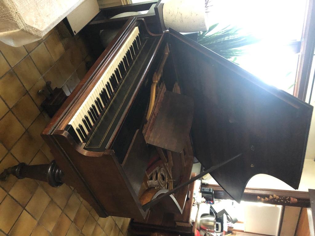 Piano 1/4 de Queue, Musique & Instruments, Enlèvement, Utilisé, Brun, Piano