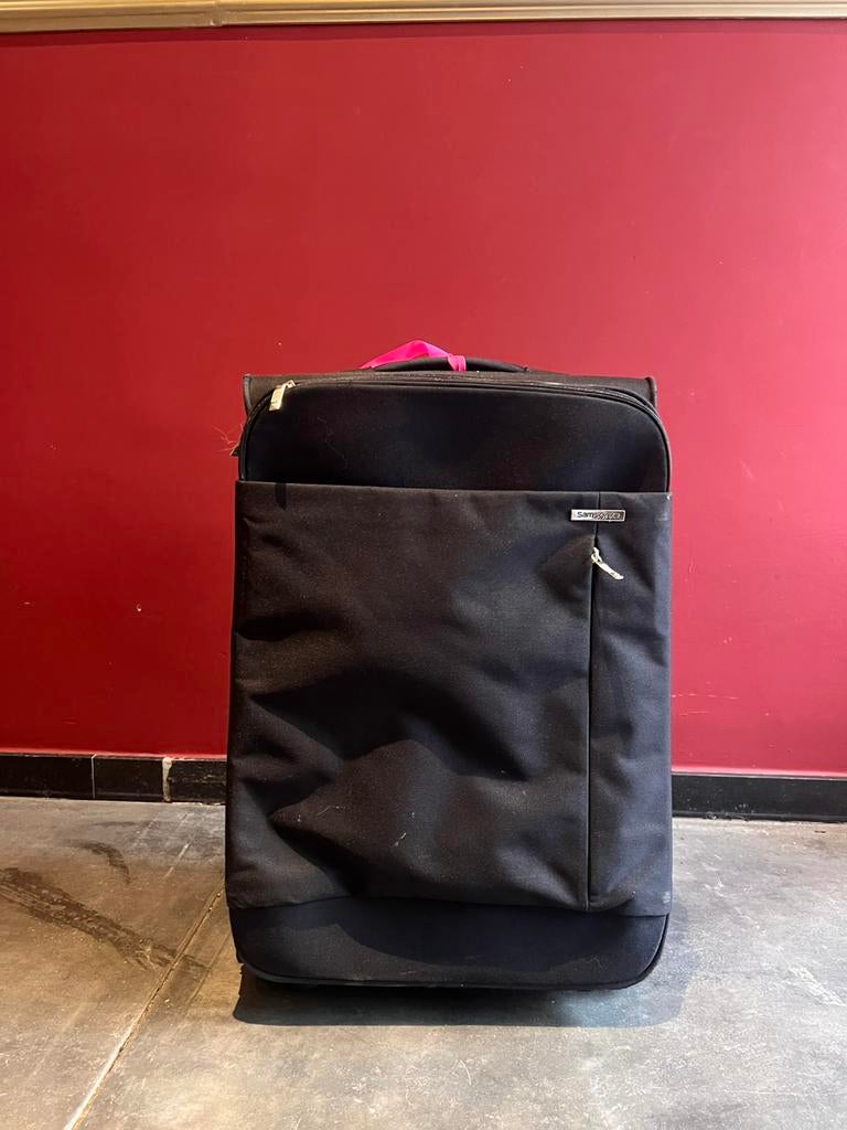 Valise Samsonite moyenne tissu noir, Enlèvement ou Envoi, Utilisé