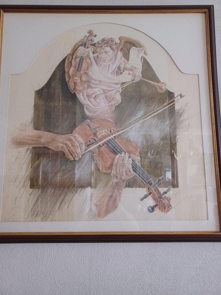 Een christelijke potlood tekening, Ophalen