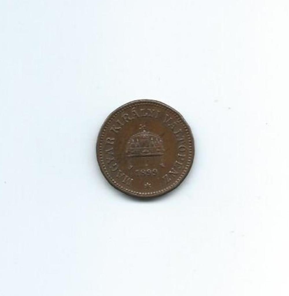 Hongarije, 2 Filler 1899 KB., Postzegels en Munten, Ophalen of Verzenden, Hongarije, Losse munt