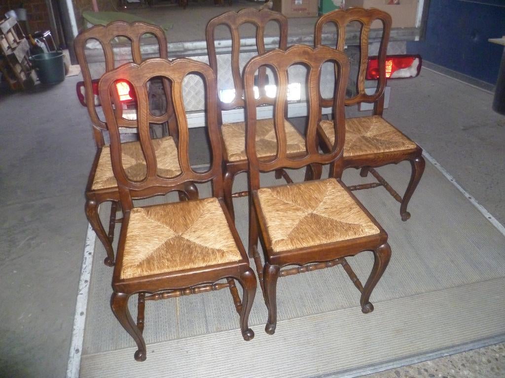 5 MOOIE LOUIS XV STOELEN, Antiek en Kunst, Ophalen