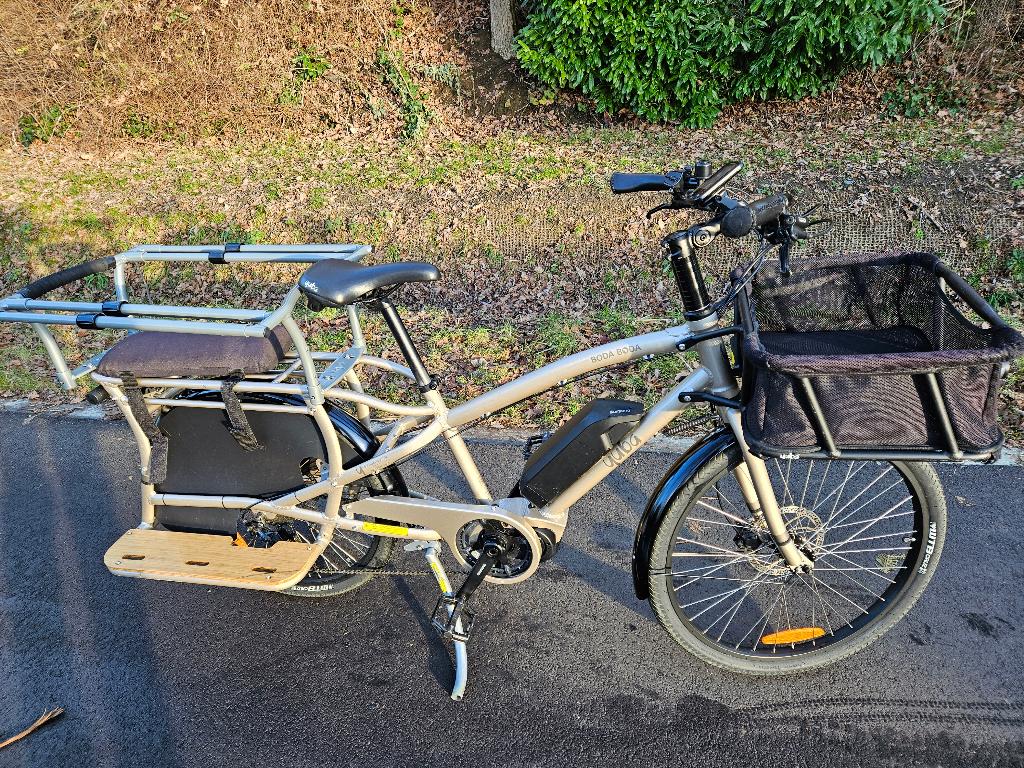 Elektrische longtail Yuba Boda Boda (2020), Enlèvement, Comme neuf, 50 km par batterie ou plus, Autres marques