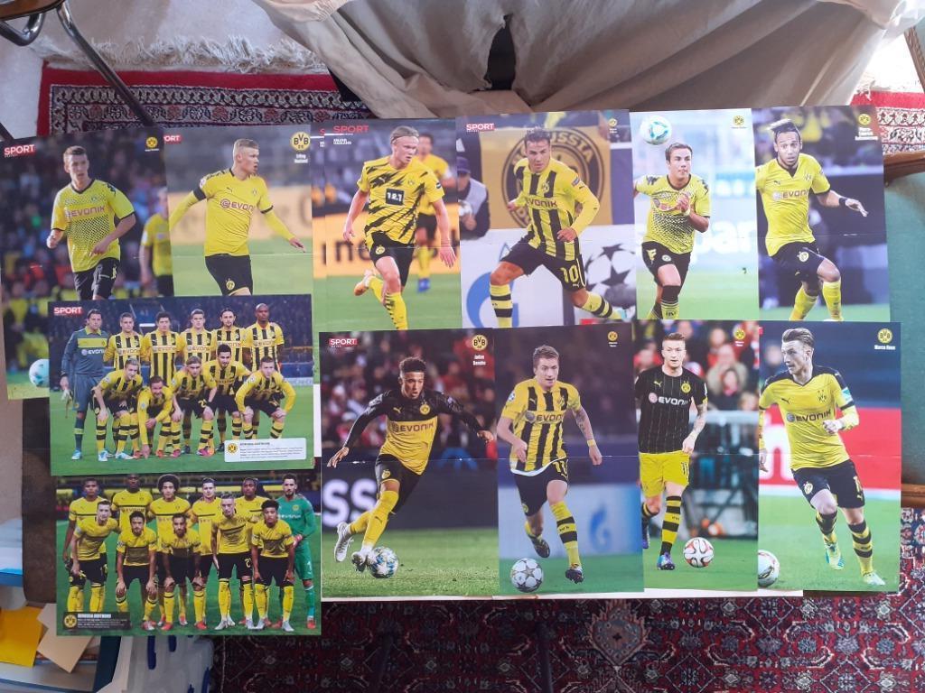 13 voetbalposters Borussia Dortmund, Ophalen of Verzenden, Zo goed als nieuw, Poster, Plaatje of Sticker