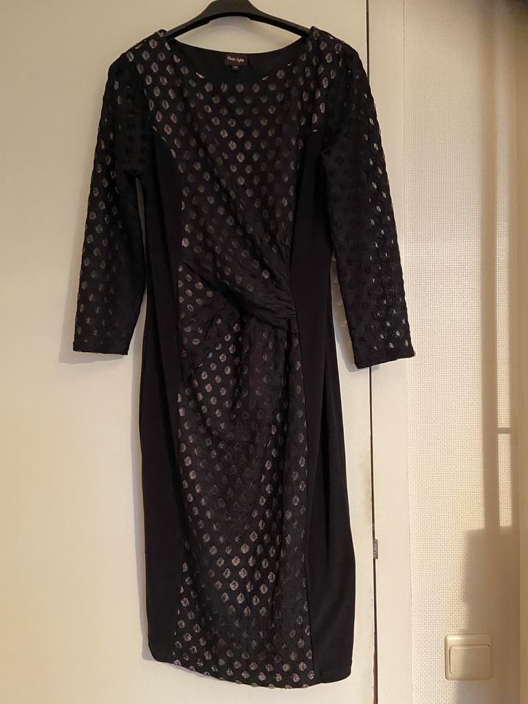 Robe de cocktail noire / manches longues, Neuf, Enlèvement ou Envoi, Taille 36 (S), Robe de cocktail