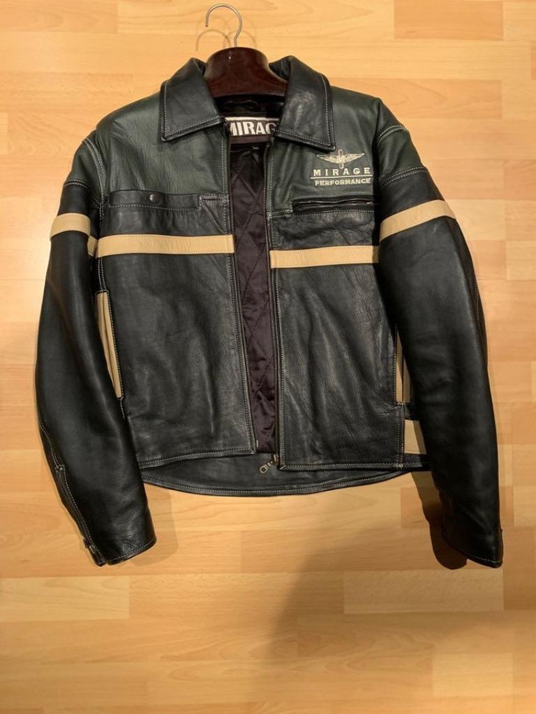 Lederen vintage bomber jacket heren, Neuf, Mirage, Enlèvement ou Envoi, Autres couleurs