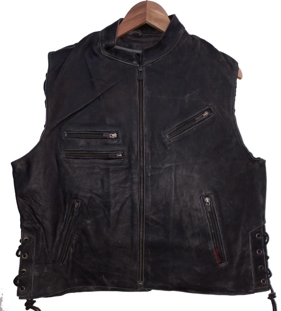 Nieuw leren motorvest, Motoren, Kleding | Motorkleding, Verzenden, Nieuw met kaartje, Kinderen, Jas | leer