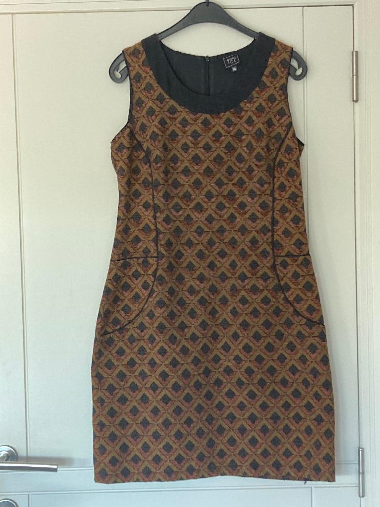 Roestkleurige winterjurk GREEN ICE. Zeer goede staat, Kleding | Dames, Jurken, Maat 38/40 (M), Ophalen of Verzenden, Gedragen