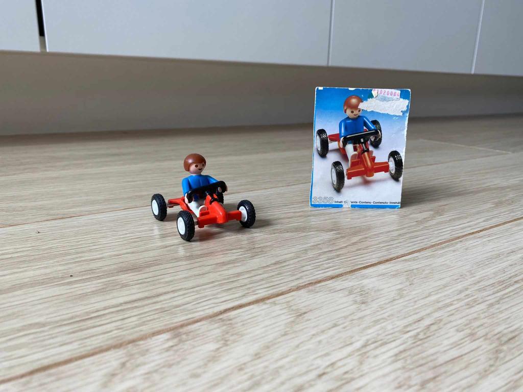 Playmobil jongen met skelter nummer 3358, Ophalen, Zo goed als nieuw, Complete set