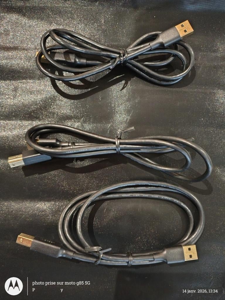 Câble imprimante (usb a 2.0 - usb type b) Ugreen 1m  neufs., Informatique & Logiciels, Fournitures d'imprimante, Comme neuf, Câble d'imprimante