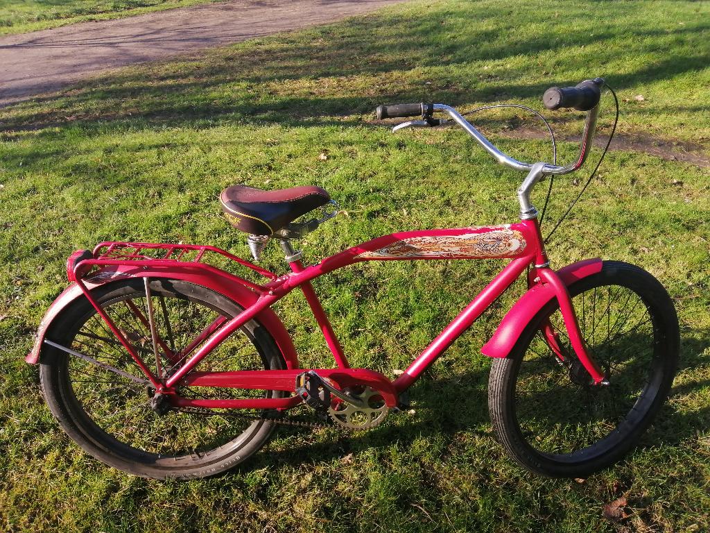 Velo  cruiser de Marque Felt style chopper rouge., Enlèvement, Utilisé, Chopper, Felt