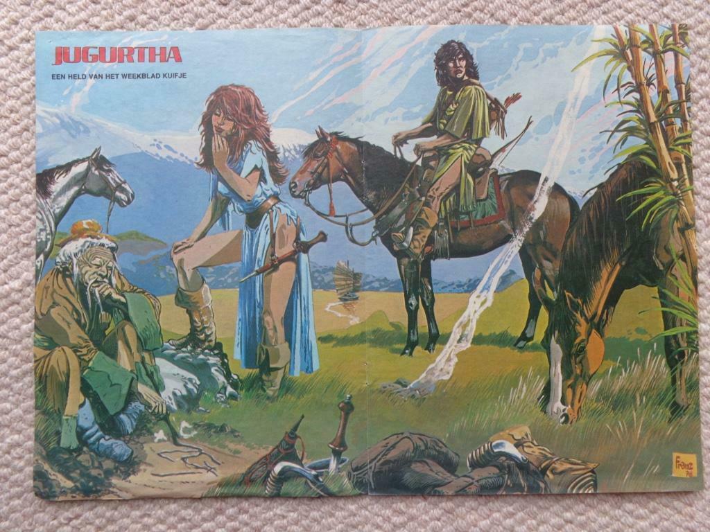 Jugurtha - middenblad poster uit stripblad (A3 formaat), Enlèvement ou Envoi, Utilisé