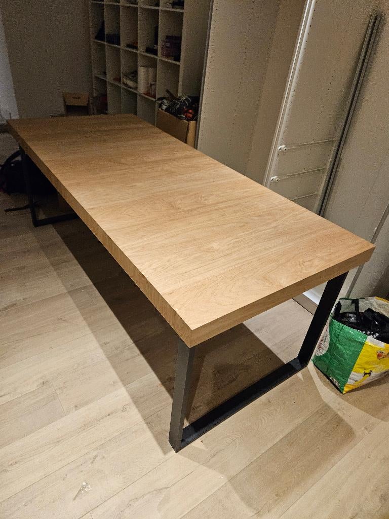 Table à manger ikea, 210/268x90 cm, Neuf, Enlèvement, 50 à 100 cm, Chêne