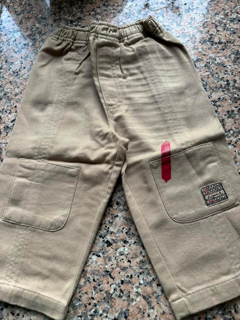 Camelkleurige lange broek esprit 12mnd, Kinderen en Baby's, Nieuw, Esprit, Jongen, Ophalen