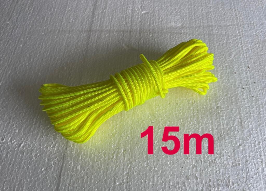 Corde / Ficelle Jaune fluo - 15m - Neuve, Enlèvement, Neuf