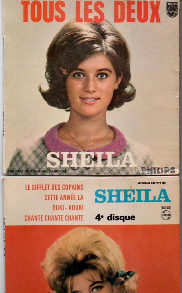 disques 45 Tours de Sheila Richard Anthony Gilbert Bécaud, Enlèvement ou Envoi, Utilisé, Single