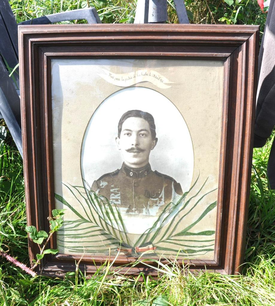 cadre avec militaire guerre 14/18, Collections, Objets militaires | Général, Enlèvement ou Envoi, Autres, Photo ou Poster