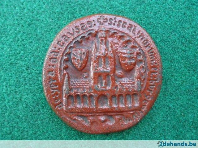 Medaille Ieper uitgave Picanol afbeelding wapenschild/ zegel, Timbres & Monnaies, Pièces & Médailles, Enlèvement
