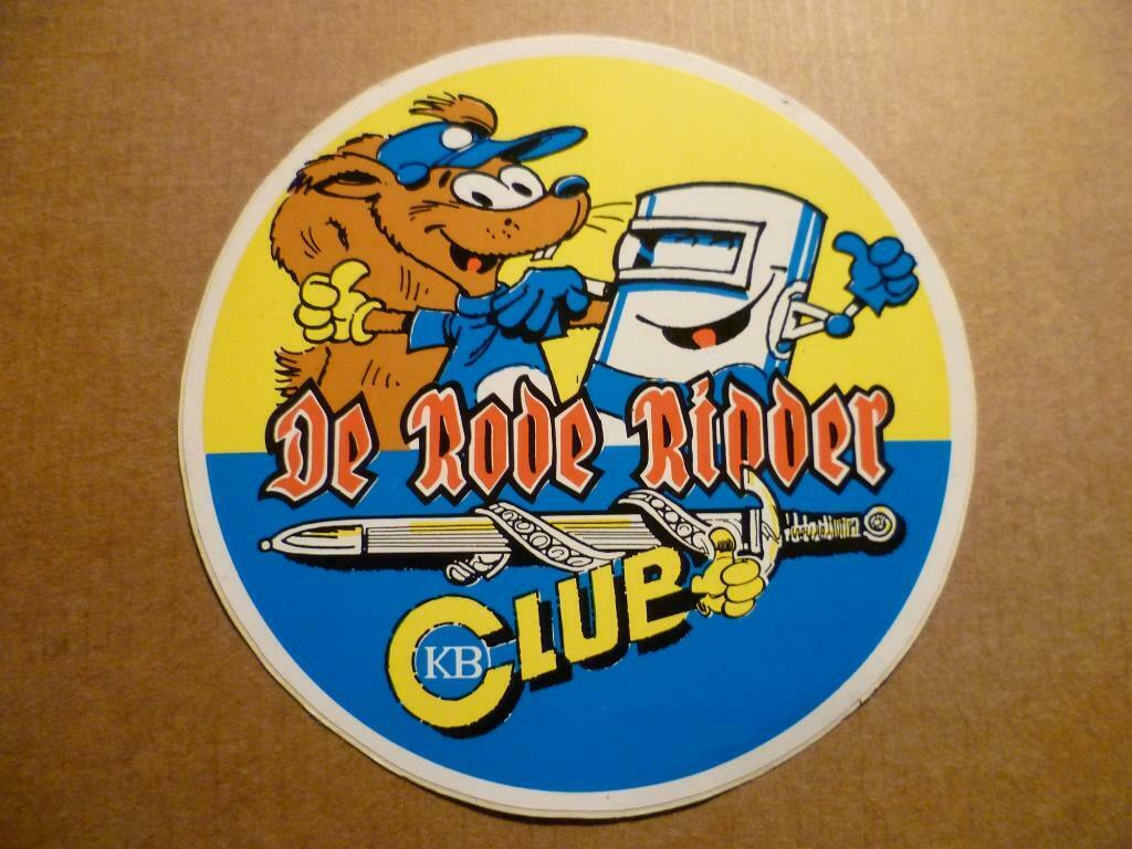 De Rode Ridderclub, KBC Clue, sticker c.13 euro, Verzenden, Nieuw, Strip of Tekenfilm