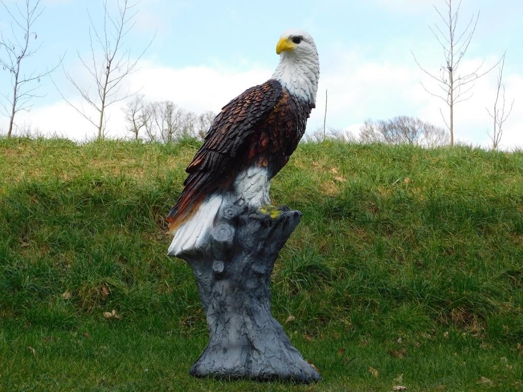Beeld Adelaar XL - 105 cm - Polystone, Ophalen of Verzenden, Kunststof, Dierenbeeld